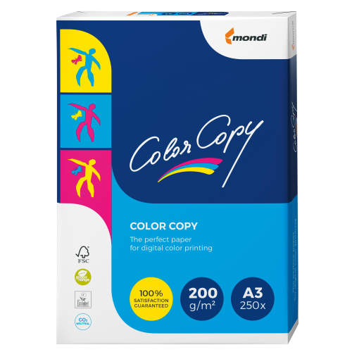 Mondi Color Copy - 200 micron - bianco - A3 (297 x 420 mm) - 200 g/m² - 250 fogli Carta